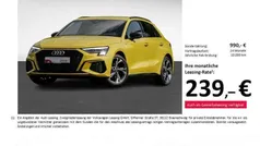 Gelb Gebraucht 2024 Audi A3 Sportback S-Line Limousine | 34.411 € (Fairer Preis)