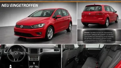 Gebraucht VW Golf Sportsvan Pro 110 PS (80 kW) 2015 Sunset red metallic Van / Kleinbus