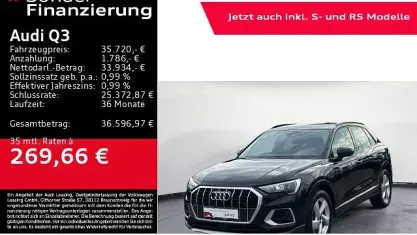 Gebraucht Audi Q3 Advanced 150 PS (110 kW) 2025 Schwarz SUV