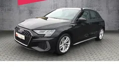 Schwarz Gebraucht 2024 Audi A3 Sportback S-Line Limousine | 35.580 € (Guter Preis)