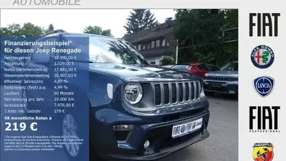 Gebraucht Jeep Renegade Limited 120 PS (88 kW) 2022 Blau SUV
