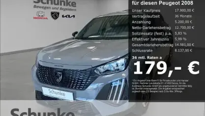 Gebraucht Peugeot 2008 Active 101 PS (74 kW) 2024 Grau SUV