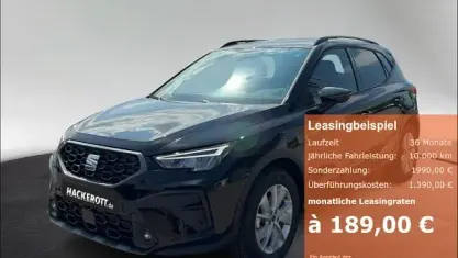Neu Seat Arona FR 116 PS (85 kW) 2026 Midnight schwarz metallic SUV