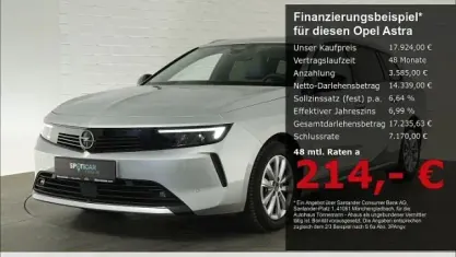 Używany Opel Astra Elegance 131 KM (96 kW) 2023 Srebrny Kombi