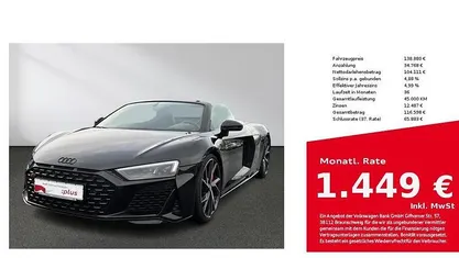 Gebraucht 2022 Audi R8 Spyder Performance Cabrio | 138.880 € (Fairer Preis)