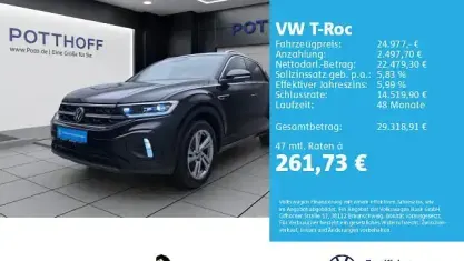 Gebraucht VW T-Roc R-line 116 PS (85 kW) 2025 Schwarz SUV