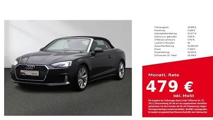 Gebraucht 2022 Audi A5 Cabriolet Ambiente Cabrio | 39.880 € (Fairer Preis)