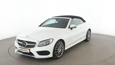 Weiß Gebraucht 2017 Mercedes C200 AMG line Cabrio | 28.240 € (Etwas zu teuer)