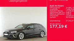 Mythosschwarz metallic Gebraucht 2022 Audi A4 S-Line Kombi | 24.950 € (Superpreis)
