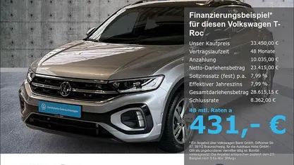 Silber Gebraucht 2025 VW T-Roc R-line SUV | 33.450 € (Fairer Preis)