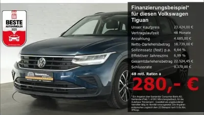 Gebraucht VW Tiguan Life 150 PS (110 kW) 2022 Blau SUV