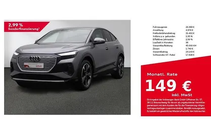 Taifungrau metallic Gebraucht 2022 Audi Q4 Sportback e-tron Advanced SUV | 26.380 € (Fairer Preis)