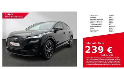 Gebraucht Audi Q4 Sportback e-tron Sport 125 kW (170 PS) 2022 Schwarz SUV