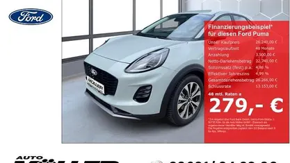 Neu Ford Puma Titanium 125 PS (91 kW) 2026 Grau SUV