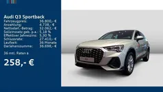 Tausilber metallic Gebraucht 2025 Audi Q3 SUV | 36.800 € (Superpreis)