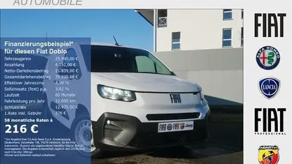 Neu Fiat Doblò 131 PS (96 kW) 2025 Gelato weiß Van / Kleinbus