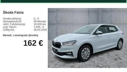 Neu Skoda Fabia Essence 95 PS (69 kW) 2026 Weiß Limousine