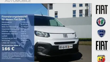 Ny Fiat Doblò 110 HK (80 kW) 2026 Hvid MPV