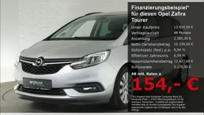 Gebraucht Opel Zafira Tourer Active 136 PS (100 kW) 2018 Argon silber Van / Kleinbus
