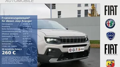 Neu Jeep Avenger Summit 101 PS (74 kW) 2025 Bicolor stone grey metallic mit dach in volcano black (beige) SUV