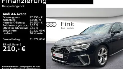 Gebraucht Audi A4 S-Line 204 PS (150 kW) 2023 Mythosschwarz metallic Kombi