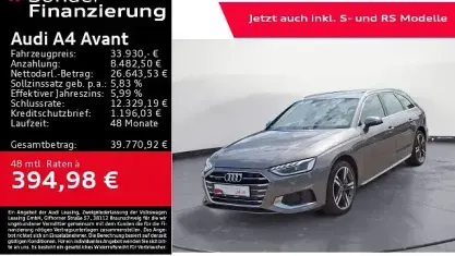Gebraucht Audi A4 S-Line 265 PS (194 kW) 2022 Terragrau metallic Kombi