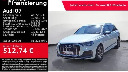 Gebraucht Audi Q7 S-Line 286 PS (210 kW) 2022 Weiß SUV