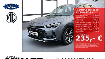 Neu MG ZS Luxury 197 PS (144 kW) 2025 Rot Limousine