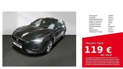 Schwarz Gebraucht 2022 Seat Leon FR Limousine | 21.880 € (Fairer Preis)