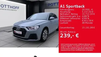 Gebraucht Audi A1 Sportback Advanced 116 PS (85 kW) 2025 Grau Kleinwagen