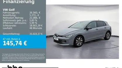 Gebraucht VW Golf VIII Life 116 PS (85 kW) 2025 Mondsteingrau Limousine