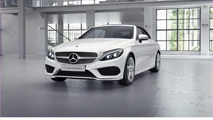 Unilack polarweiß Gebraucht 2017 Mercedes C180 AMG Cabrio | 24.990 € (Fairer Preis)