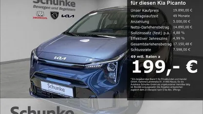 Neu Kia Picanto Vision 68 PS (50 kW) 2025 Eu3) smoke blue (blau Kleinwagen