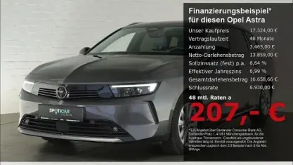 Gebraucht Opel Astra Elegance 131 PS (96 kW) 2023 Grau Kleinwagen