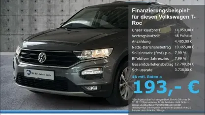 Gebraucht VW T-Roc Style 116 PS (85 kW) 2020 Grau SUV