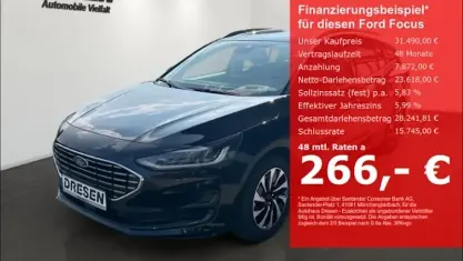 Neu Ford Focus Titanium X 155 PS (114 kW) 2026 Schwarz Kombi