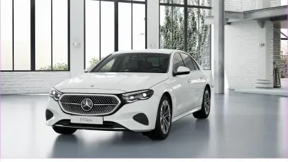 Brugt Mercedes E220 Avantgarde 197 HK (144 kW) 2025 Hvid Sedan