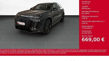Grau Gebraucht 2025 Audi Q6 e-tron Edition .1 SUV | 78.930 € (Fairer Preis)