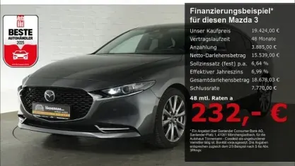 Gebraucht Mazda 3 Selection 179 PS (131 kW) 2022 Grau Limousine