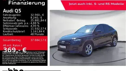Gebraucht Audi Q5 Sportback Advanced 204 PS (150 kW) 2022 Schwarz SUV