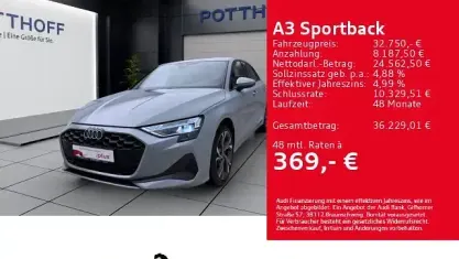 Gebraucht Audi A3 Ambiente 150 PS (110 kW) 2025 Pfeilgrau perleffekt Limousine