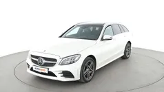Weiß Gebraucht 2019 Mercedes C180 AMG line Kombi | 23.800 € (Fairer Preis)