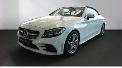 Gebraucht Mercedes C180 AMG 156 PS (114 kW) 2020 Weiß Cabrio