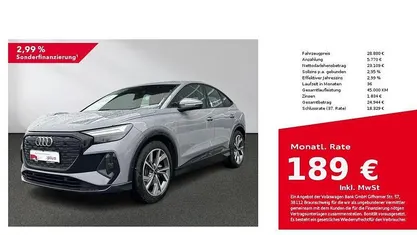 Kieselgrau Gebraucht 2022 Audi Q4 Sportback e-tron Ambiente SUV | 28.880 € (Fairer Preis)