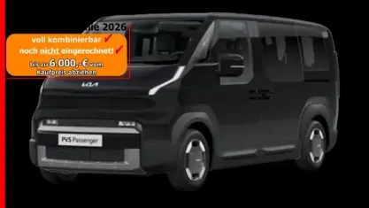 Neu Kia PV5 119 kW (163 PS) 2026 Schwarz (aurora black pearl) Van / Kleinbus