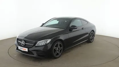 Gebraucht Mercedes C220 AMG line 200 PS (147 kW) 2021 Schwarz Coupé