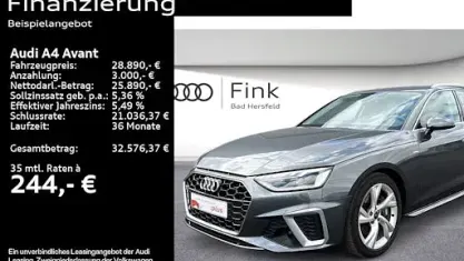 Gebraucht Audi A4 S-Line 204 PS (150 kW) 2023 Daytonagrau perleffekt Kombi
