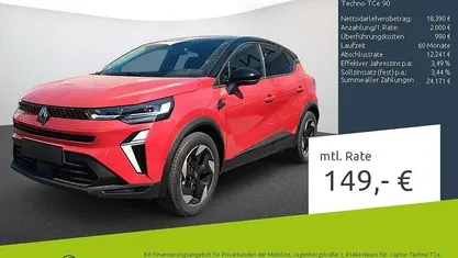 Dezirrot, dach blac Gebraucht 2025 Renault Captur Techno SUV | 20.390 € (Guter Preis)