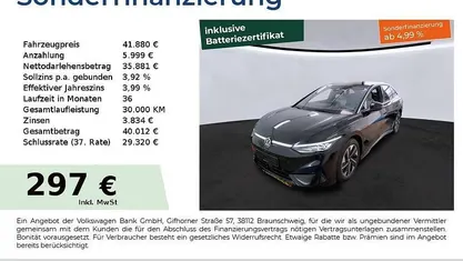 Grenadillschwarz metallic Gebraucht 2023 VW ID.7 Pro Limousine | 41.880 € (Fairer Preis)