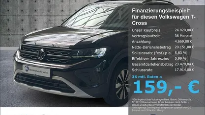 Gebraucht VW T-Cross Goal 95 PS (69 kW) 2025 SUV